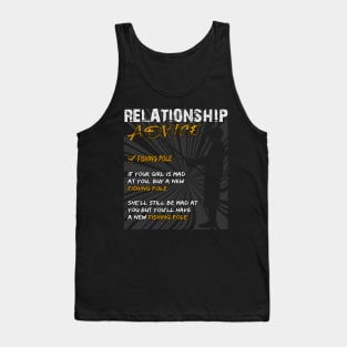 Relationship Advice Fishing Girl Tank Top